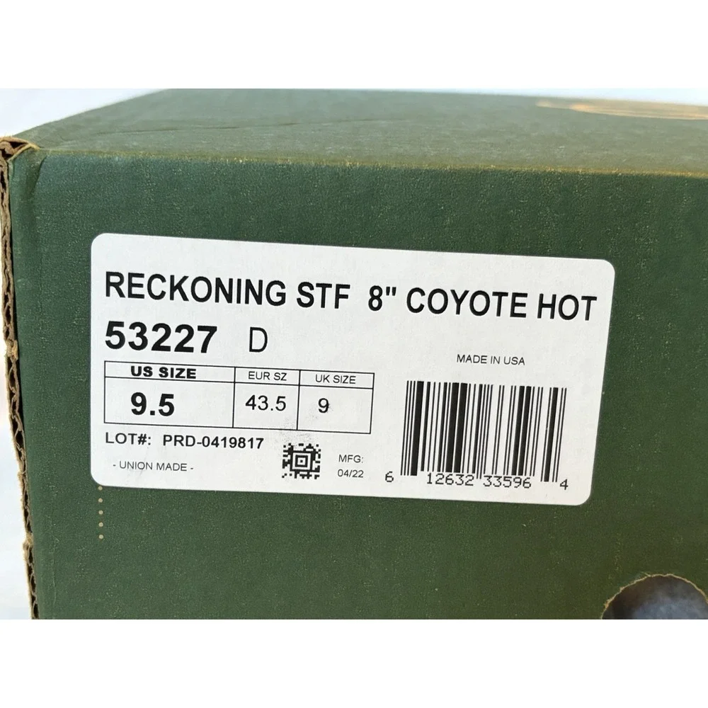 Danner Men's Military and Tactical Boot, Coyote Hot Reckoning 9.5M